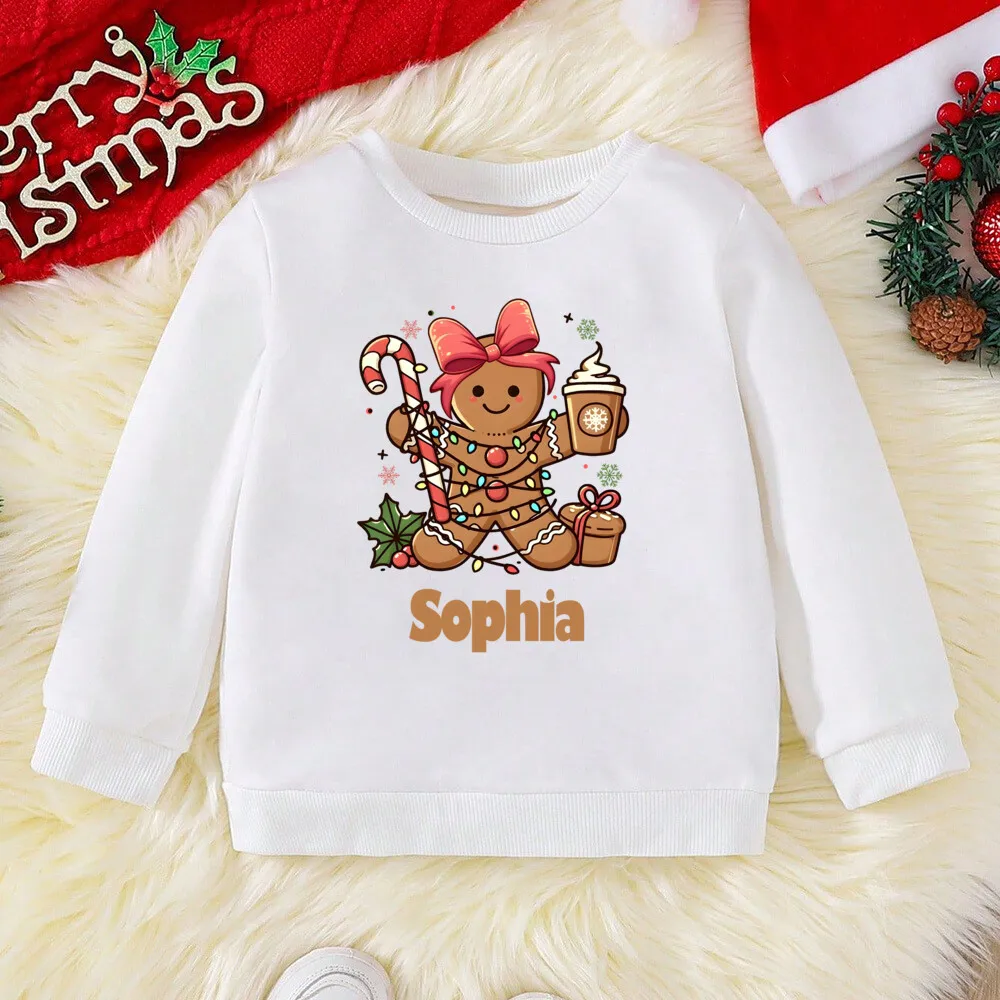 Sudadera con capucha personalizada de Navidad para niños – Reno - imagen 4