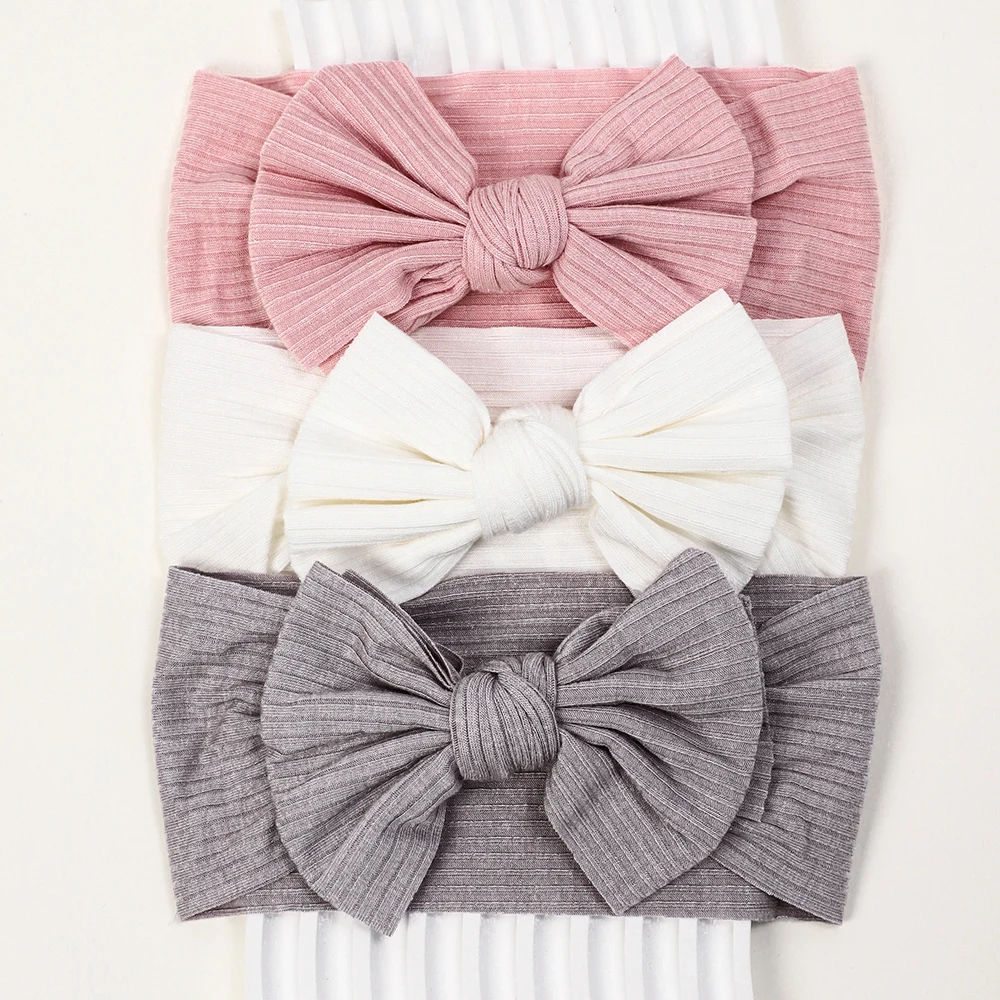Diadema elástica suave para bebé recién nacido en tonos pastel