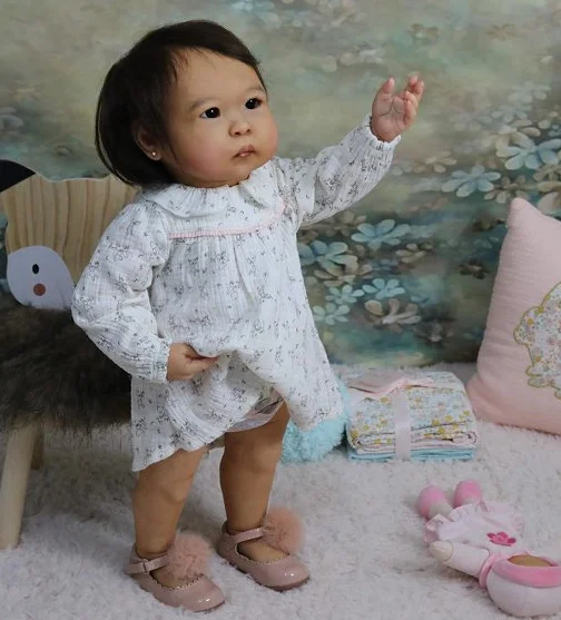 NPK kit de muñeca reborn de tela sin terminar, tacto suave