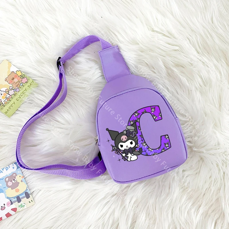 Bolso cruzado ligero Kuromis con estampado kawaii para niños