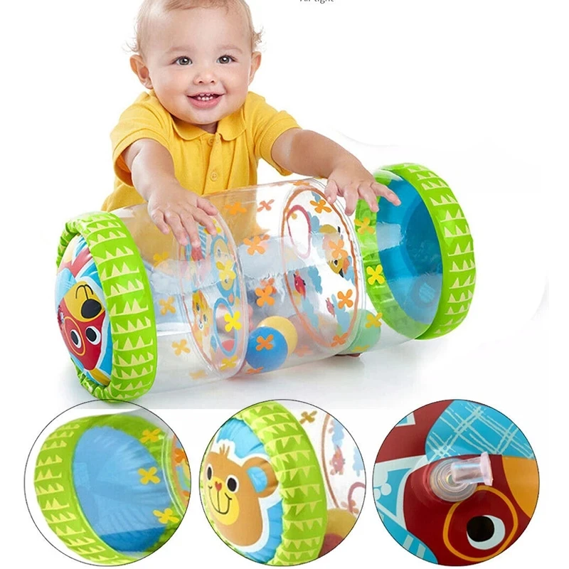 Rodillo inflable con campanillas para juego infantil