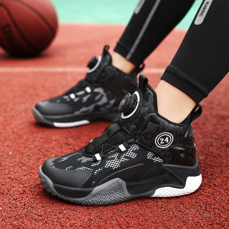 Zapatillas deportivas antideslizantes para niños de baloncesto - imagen 5