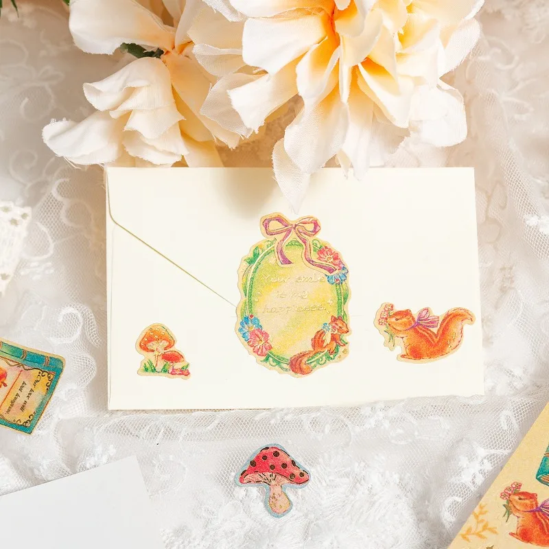Adhesivos decorativos princesa y hadas con flores doradas para diario