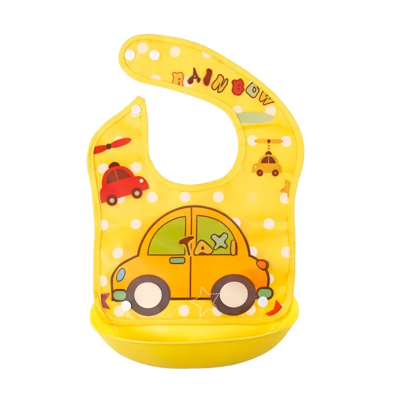 Baberos para bebé impermeables EVA bandana desmontables con dibujos