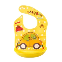 Baberos para bebé impermeables EVA bandana desmontables con dibujos