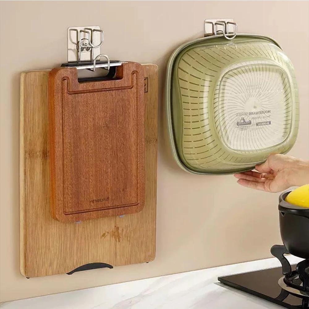 Ganches adhesivos para pared de acero inoxidable sin taladrar - imagen 5