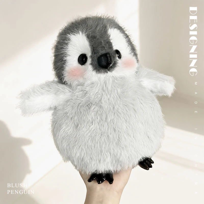 Peluche pingüino suave para bebé – Muñeco de invierno regalo - imagen 4