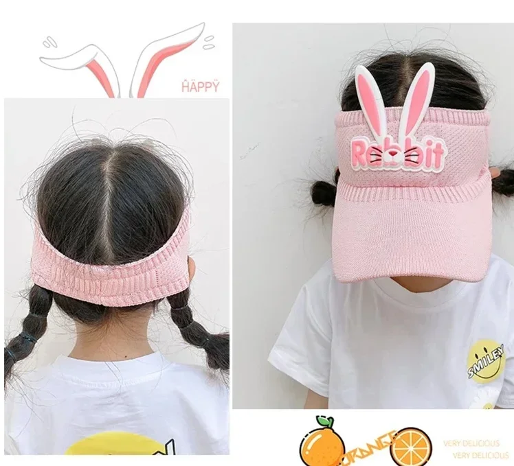 Sombrero infantil visera conejo transpirable verano para niños - imagen 2