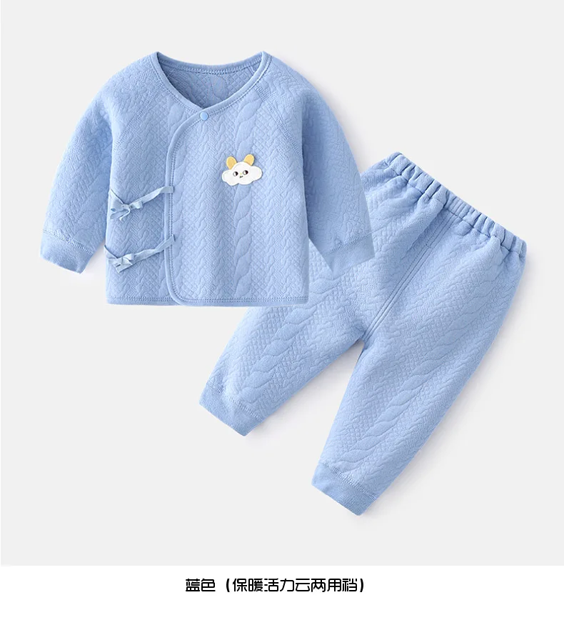 Conjunto recién nacido de algodón: top y pantalón con dibujo - imagen 3