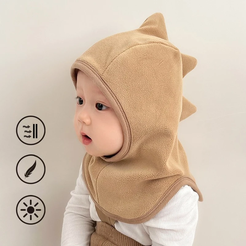 Gorro bebé lana dinosaurio cálido cortaviento con protección de oídos - imagen 5