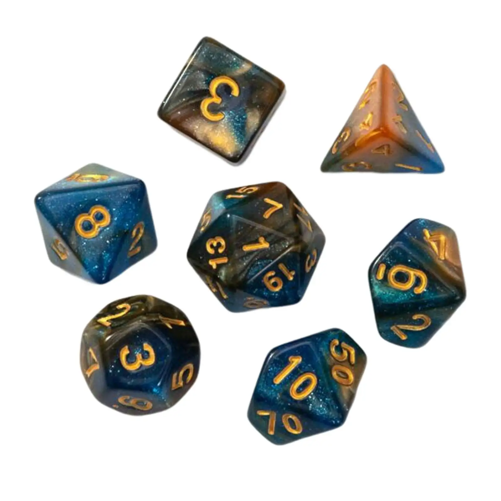 Juego de dados poliédricos acrílico para aprendizaje matemático - imagen 4