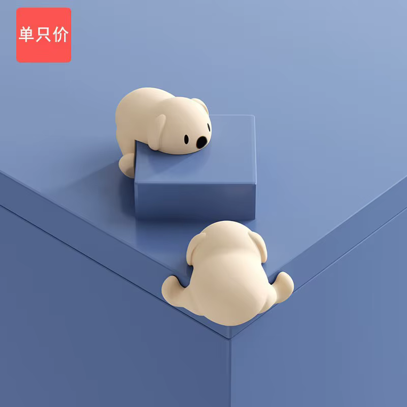 Protector de esquina en silicona para mesa infantil con perro animado - imagen 3