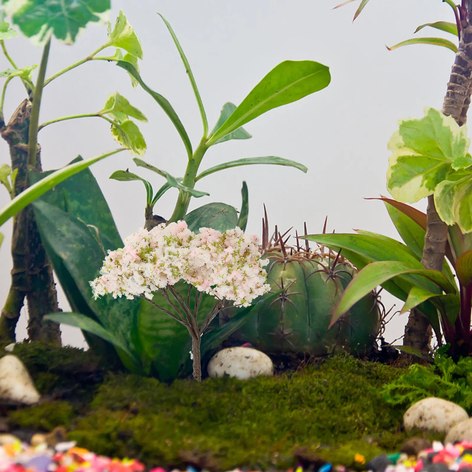 Árboles artificiales de flor de cerezo mini para decoración - imagen 2