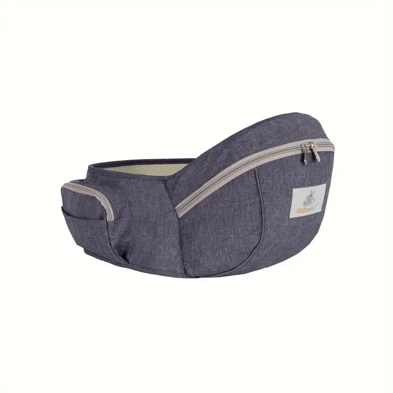 Portabebés ergonómico ligero y plegable con bolsillo y cintura - imagen 4