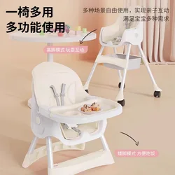 Silla de comedor para bebé plegable con mesa multifuncional