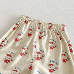 MILANCEL pantalones de verano sueltos finos para niñas con osos
