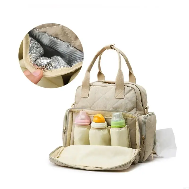 Bolsa de pañales QX2D ligera e impermeable para mujer - imagen 5