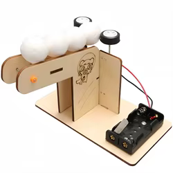 Kit de ciencia de máquina automática de madera para niños