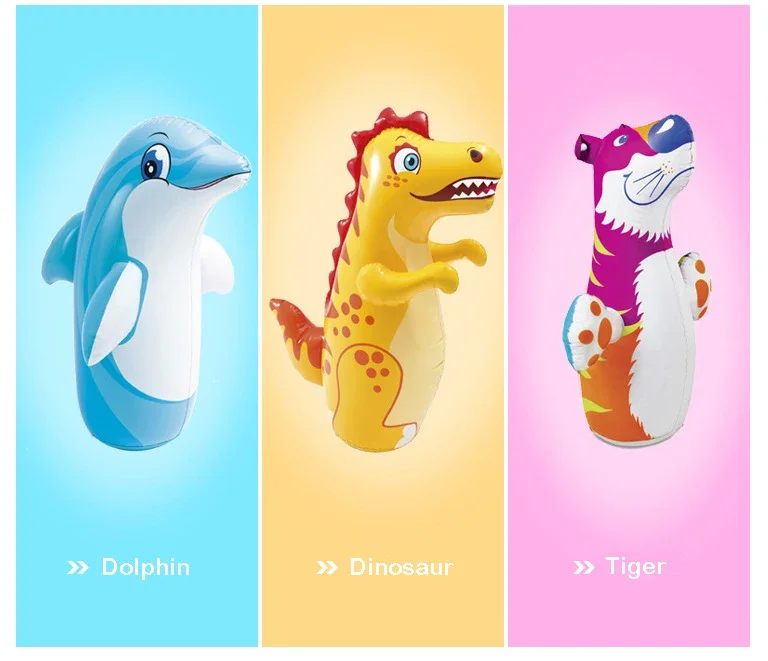 Vaso de boxeo inflable con diseño de dinosaurio