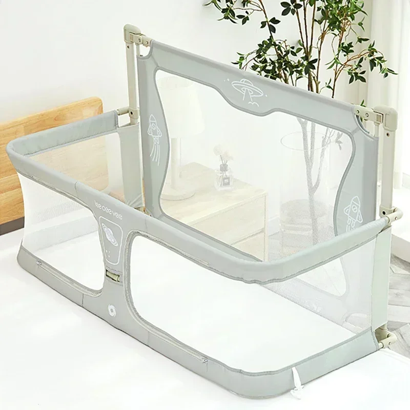 Cuna plegable de viaje con barandilla de seguridad – Modelo compacto - imagen 2