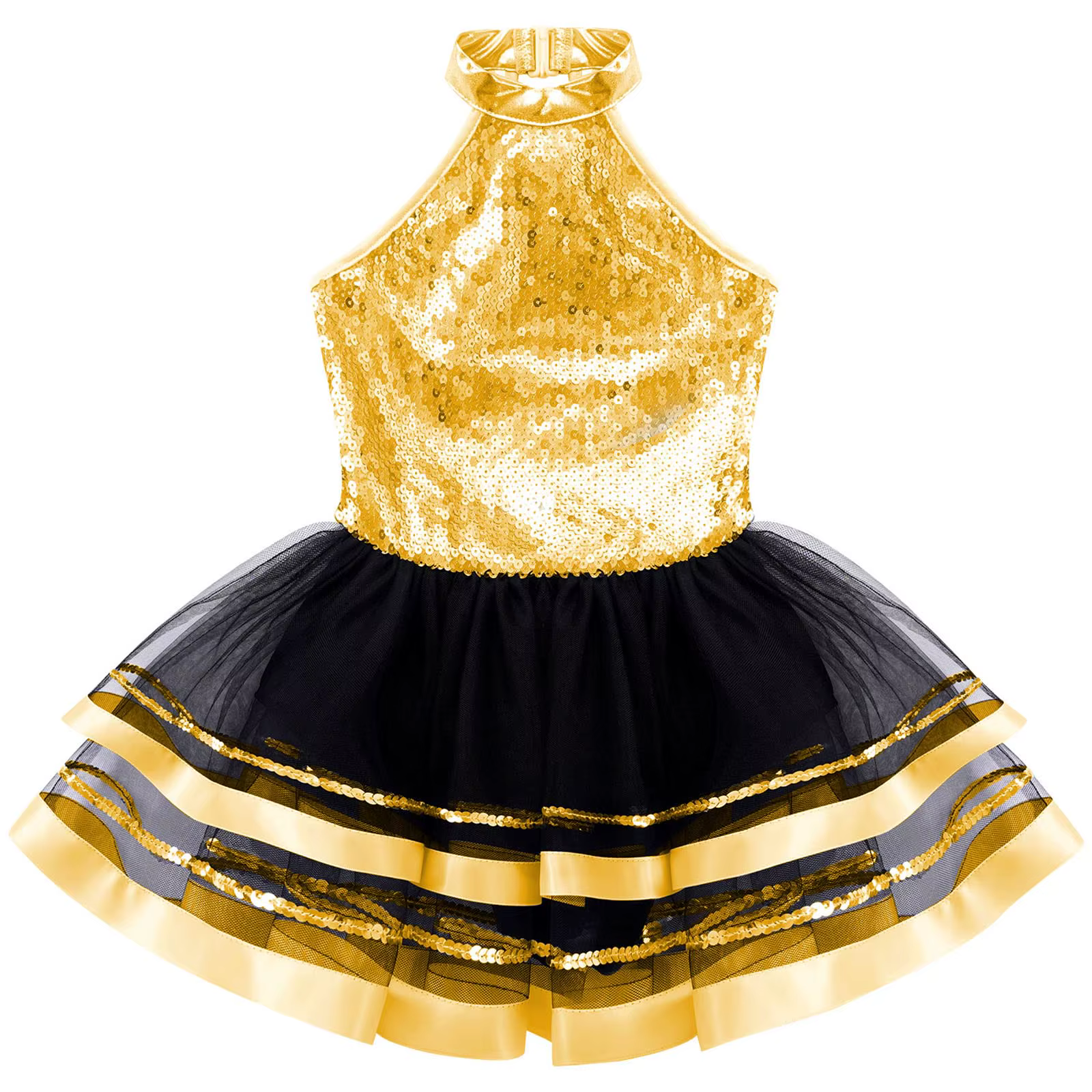 Vestido tutú de ballet con lentejuelas para niñas, de actuación - imagen 5