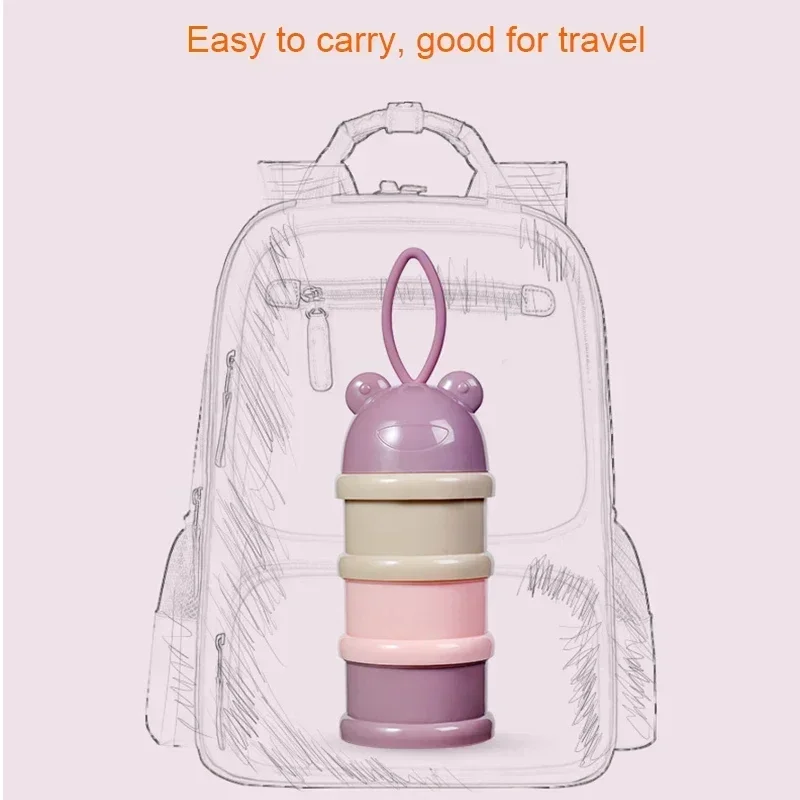 Dispensador de cereales viaje para fórmula infantil portátil - imagen 4