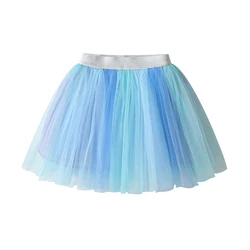 DXTON Tutú tul esponjoso niñas – Falda ballet princesa