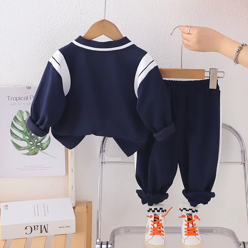 Conjunto bebé primavera y otoño: camiseta manga larga y pantalón - imagen 4
