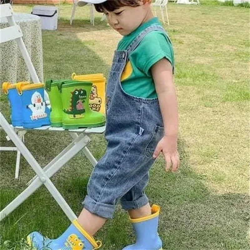 Monos de mezclilla para niños y bebés Moda vaquera primavera y otoño - imagen 5