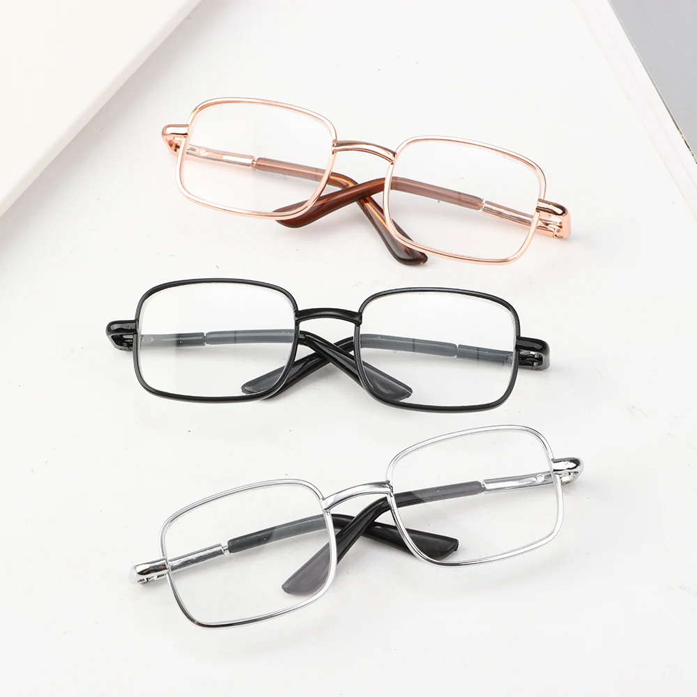Gafas rectangulares miniatura para muñecas – Estilo vintage - imagen 3
