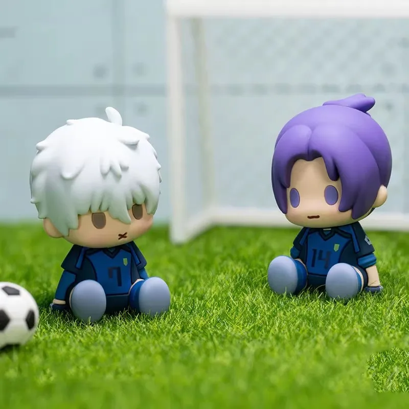 Figura chibi Blue Lock con cabeza inclinable, adorno de escritorio - imagen 2
