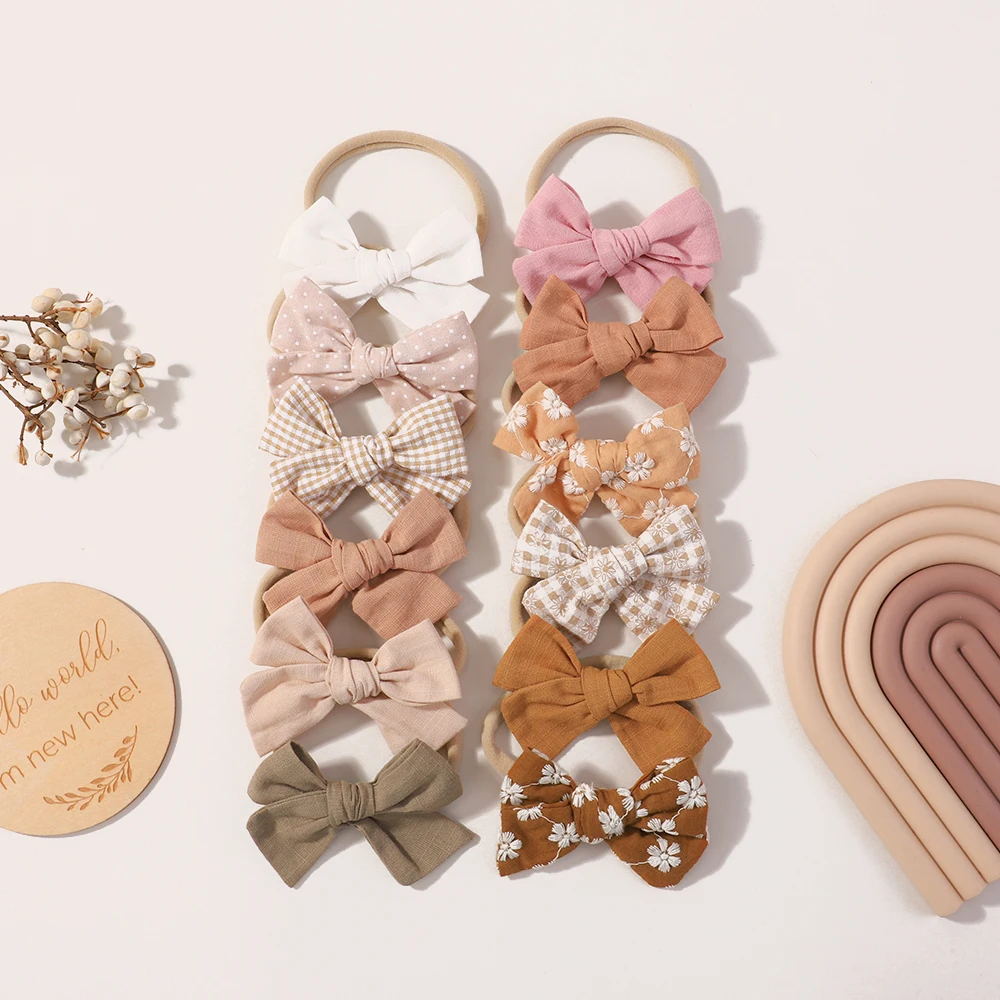 Diademas suaves con lazo para bebé y niños de algodón-nailon - imagen 5