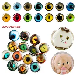 Ojos artesanales de cristal brillante para muñecas y marionetas