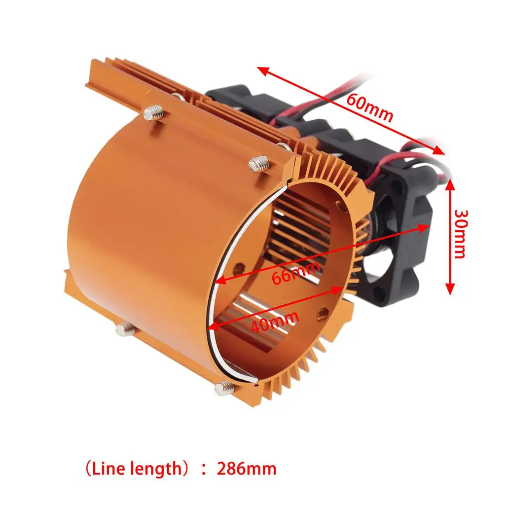 Ventilador RC metálico para radiador de motor de hobby - imagen 2