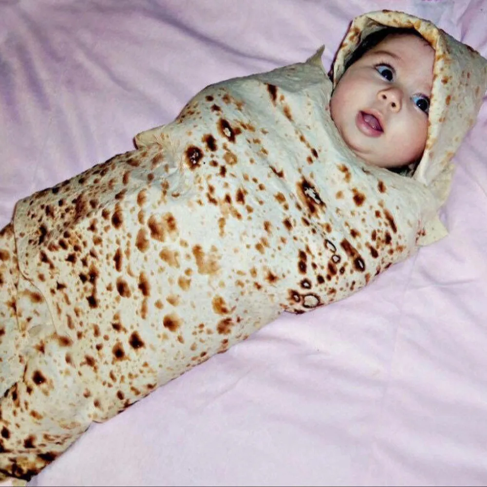 Juego de manta y envoltura para dormir con sombrero