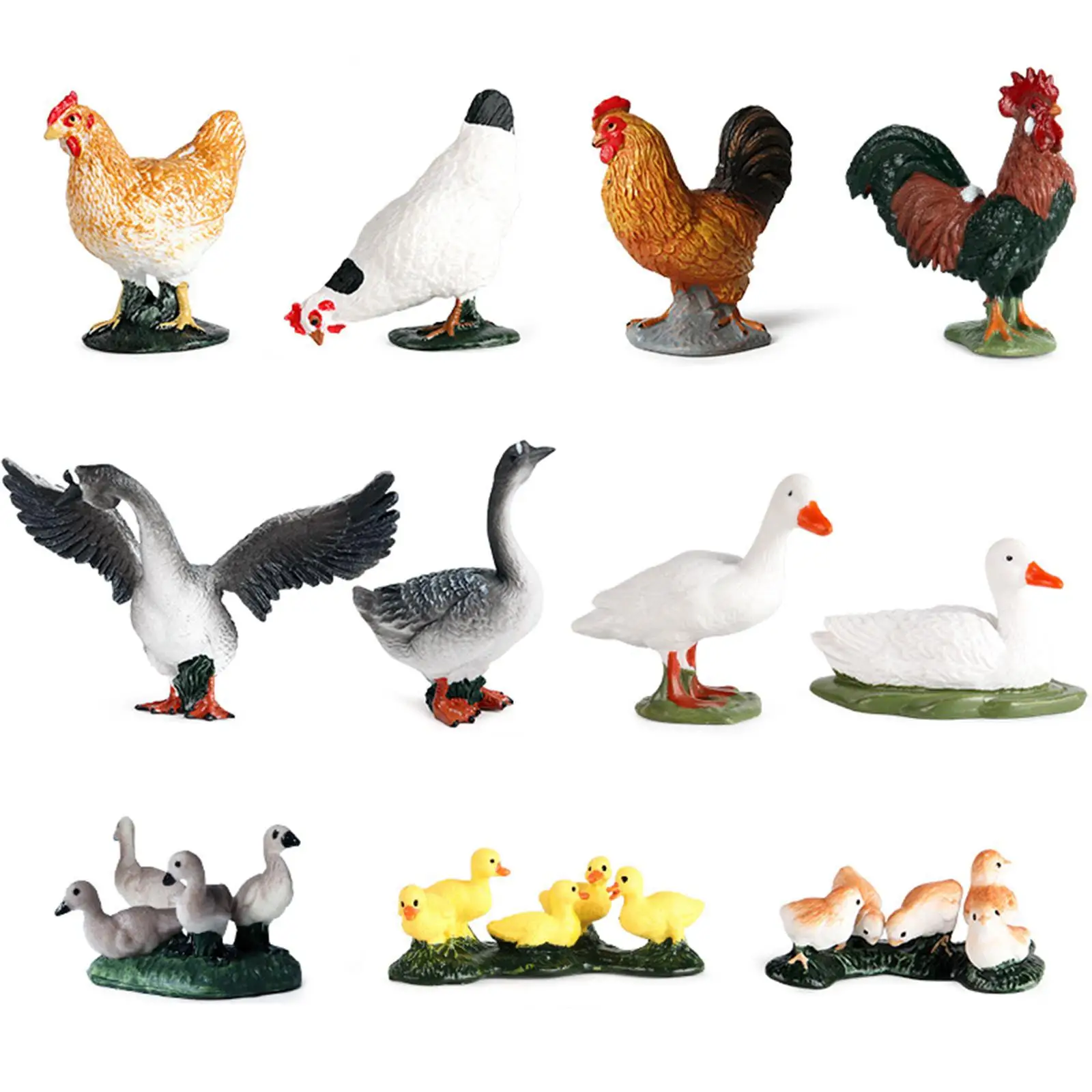 Figuras animales de granja realistas para juego y decoración - imagen 3