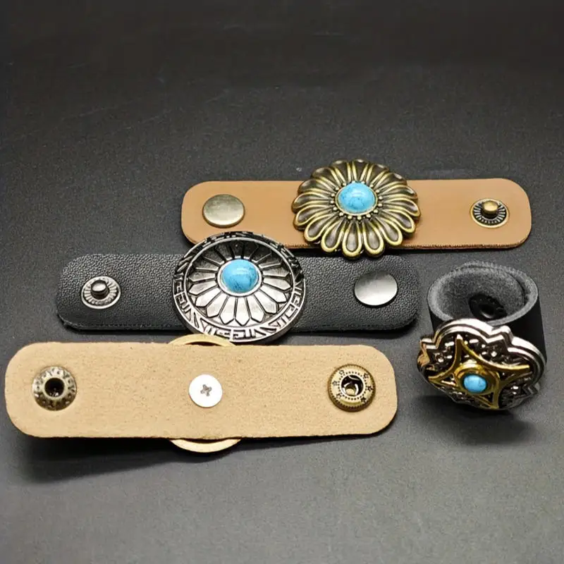 Pinza para pañuelos vintage estilo western hombre con anillo - imagen 5