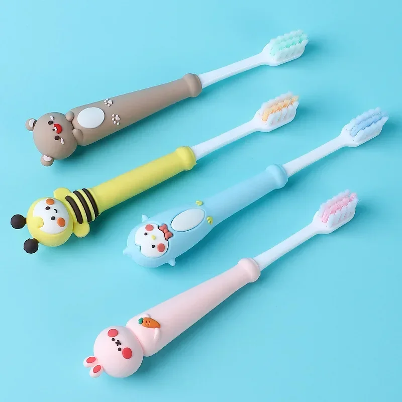 Cepillo de dientes infantil de tres caras con cerdas suaves para niños de 3 a 10 años - imagen 5