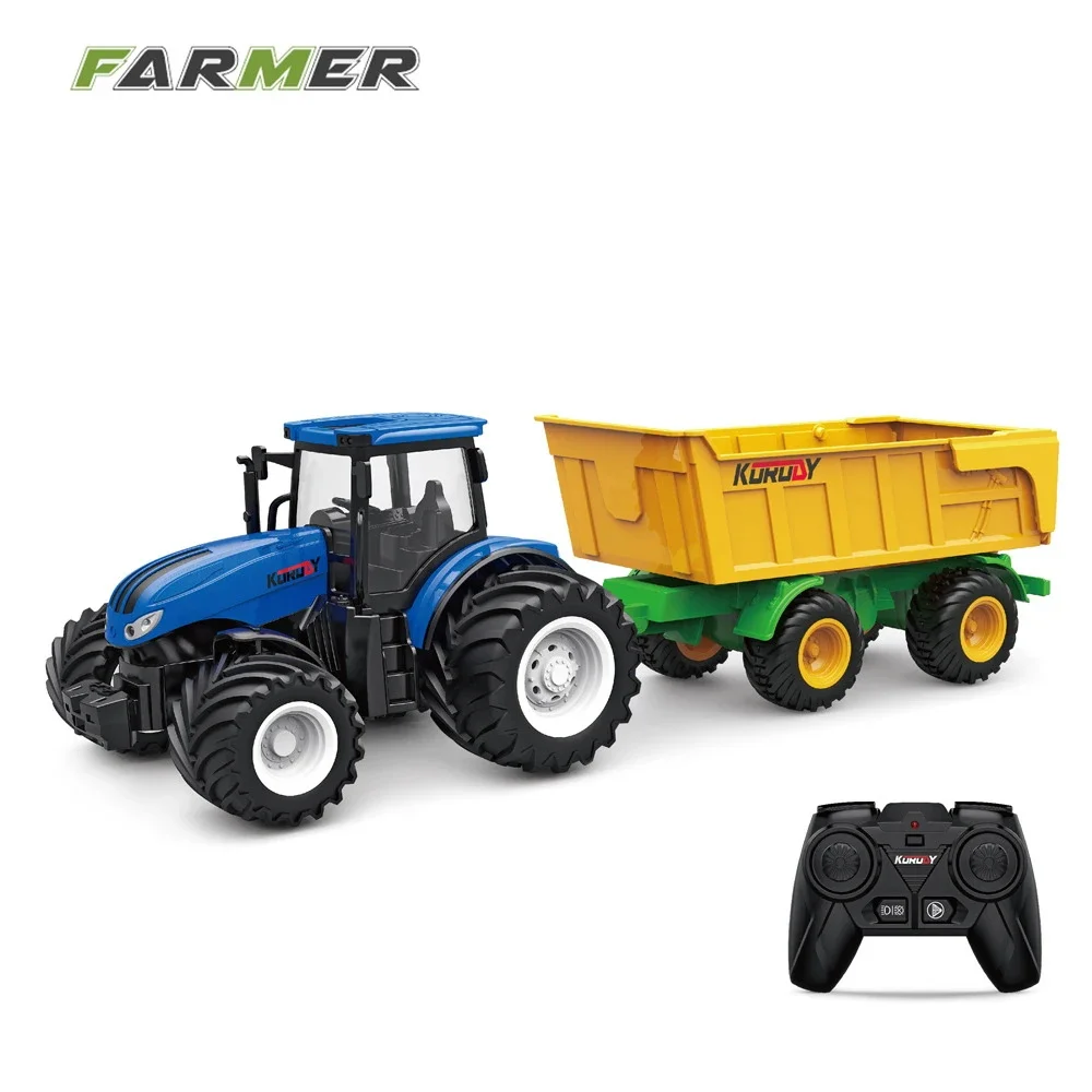 Tractor de juguete eléctrico con control remoto para niños - imagen 2