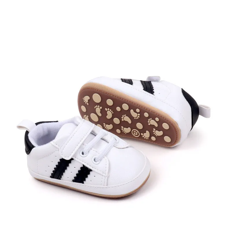 Zapatillas para recién nacidos de cuero PU con suela antideslizante - imagen 5