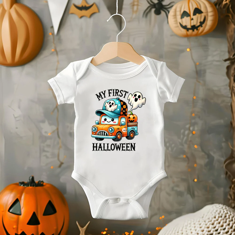 Mameluco bebé My 1st Halloween estampado de manga corta - imagen 4