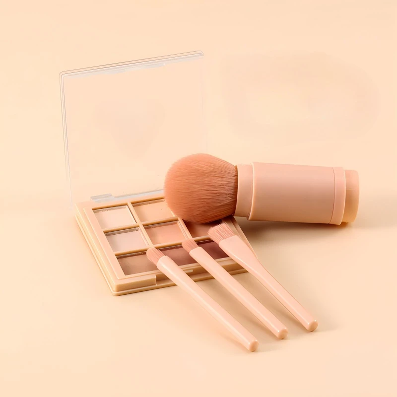 Brochas de maquillaje de viaje retráctiles para difuminar sombra - imagen 2