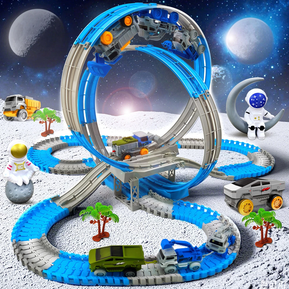 Tren de juguete eléctrico con excavadora antigravedad - imagen 3