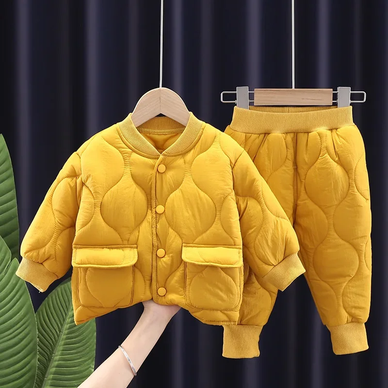 Conjunto chaqueta y pants infantil - Ropa cálida para otoño invierno - imagen 2