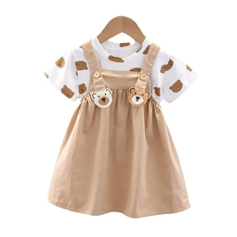 Conjunto verano niños: camiseta dibujos animados + shorts tirantes - imagen 3