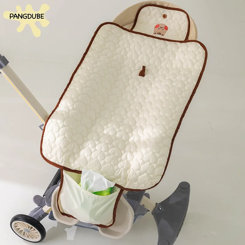 PANGDUBE cambiador portátil plegable de pañales para viaje - imagen 5