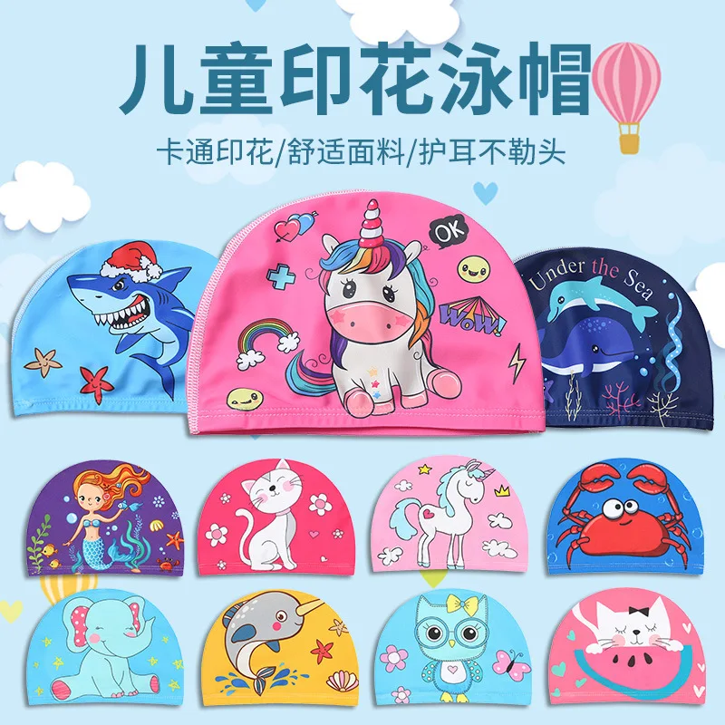 Gorro de baño infantil impermeable con protección para oídos - imagen 2