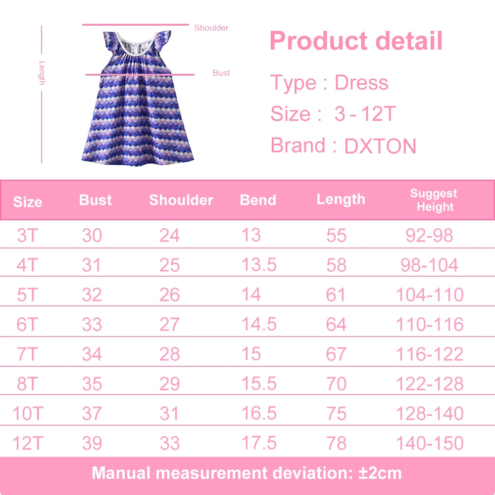DXTON Vestido de verano sin mangas con volantes A-línea tipo sirena - imagen 4