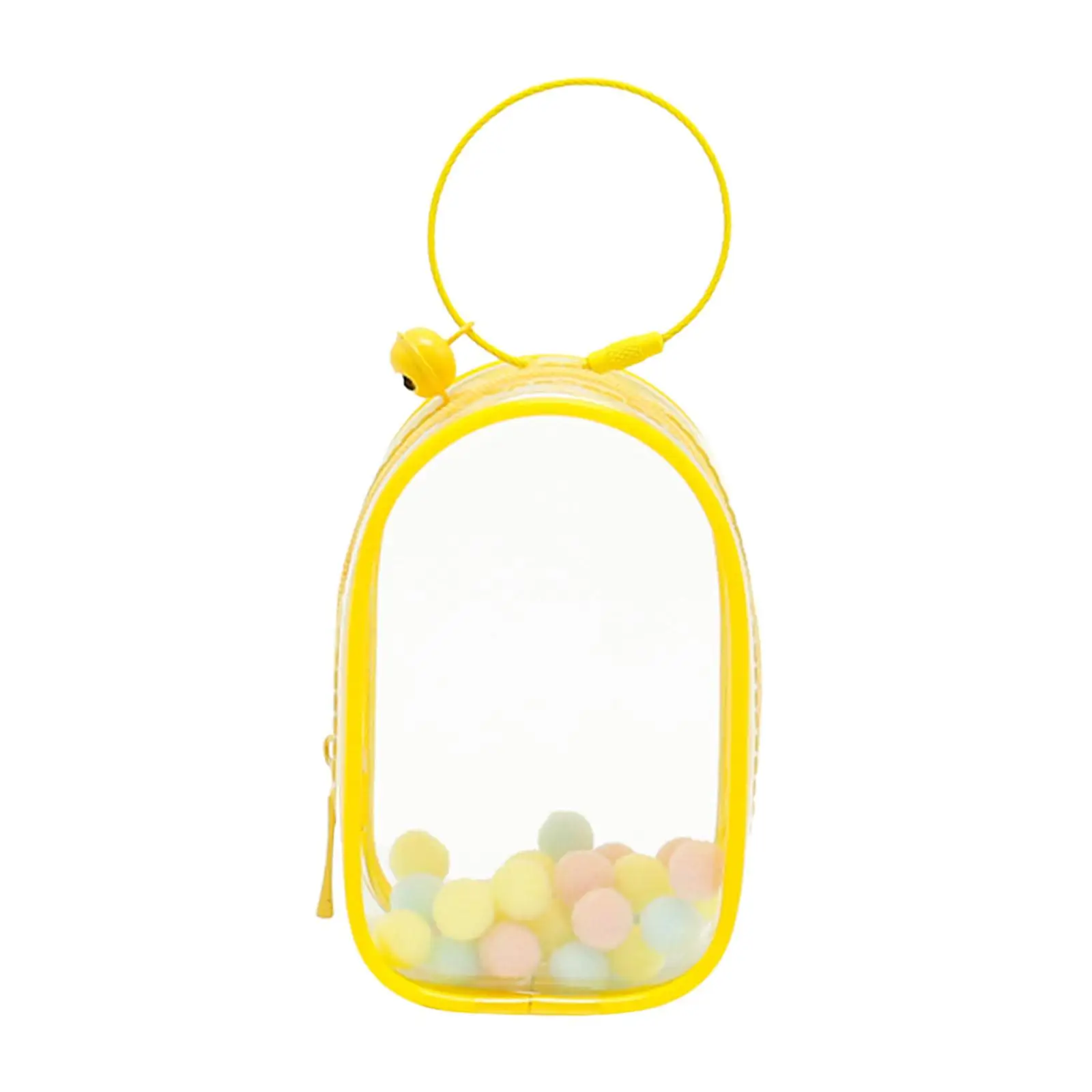 Bolso mini para muñecas de PVC transparente con llavero decorativo - imagen 3