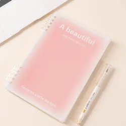 Cuaderno A5 de hojas sueltas escolar – Bloc desmontable estético